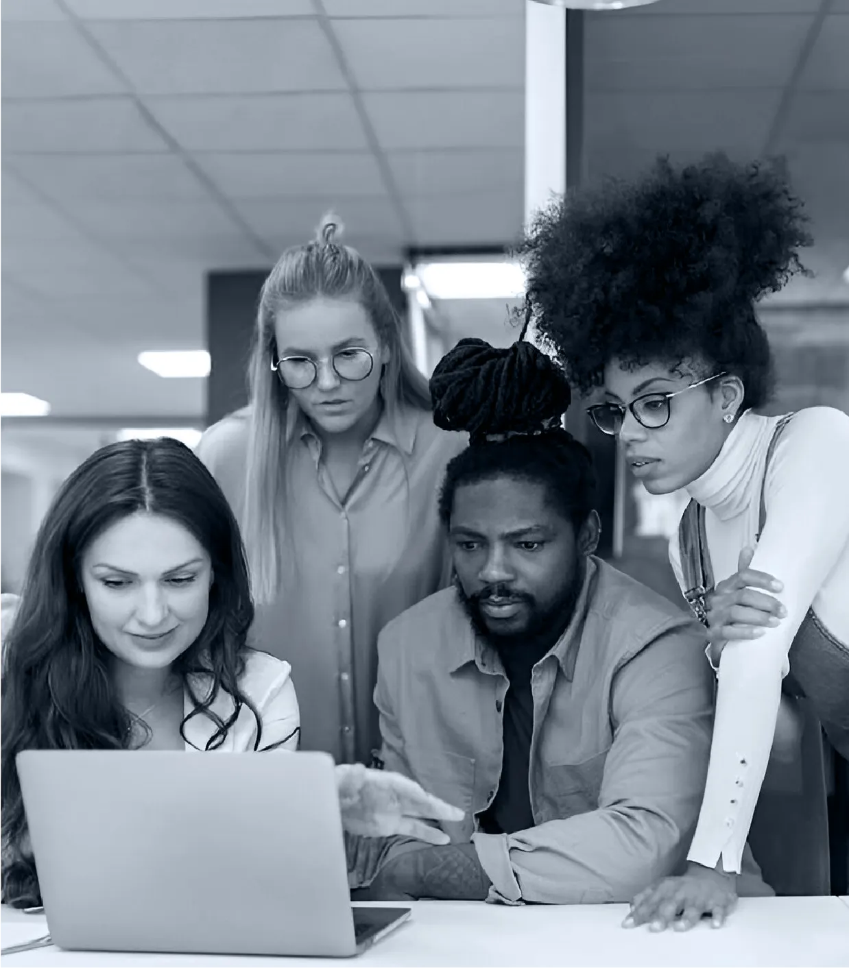 Diverse team working